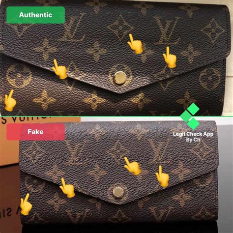 louis vuitton long wallet fake vs real|louis vuitton wallet counterfeit.